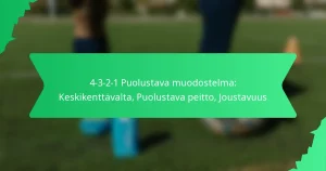 4-3-2-1 Puolustava muodostelma: Keskikenttävalta, Puolustava peitto, Joustavuus