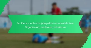Set Piece -puolustus jalkapallon muodostelmissa: Organisointi, merkkaus, tehokkuus